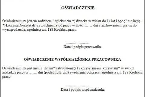 Ile opieki na dziecko w roku? Sprawdź, ile dni przysługuje rodzicom