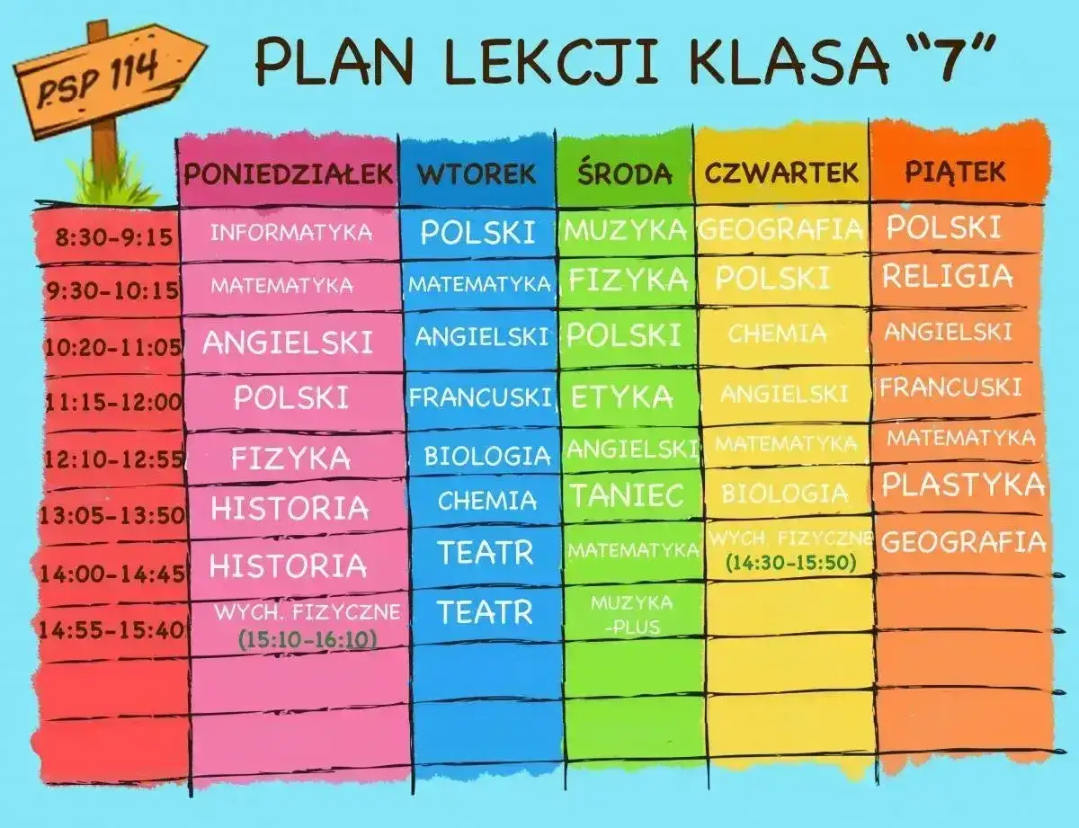 Ile godzin lekcyjnych ma klasa 7? Sprawdź plan i wyjątki