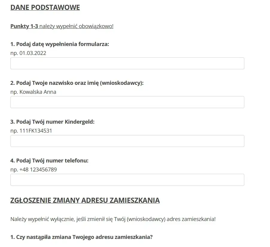 Zdjęcie Jak wypełnić wniosek o zasiłek rodzinny w Niemczech - wzór krok po kroku
